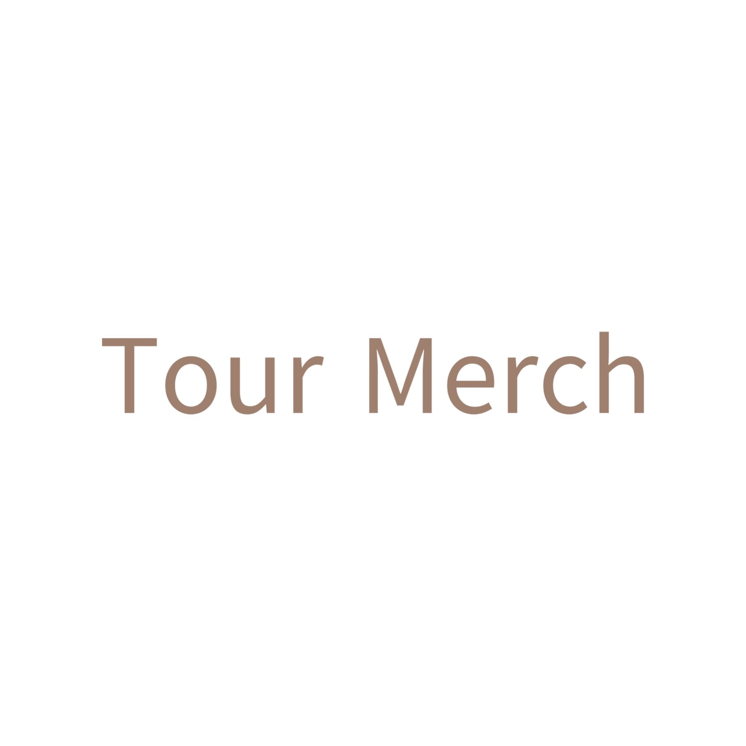 Tour Merch